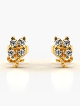 Valanova - Hallmarked 14K Gold and Certified Lab Grown Diamond 0.18Cts Gold Studs Earrings