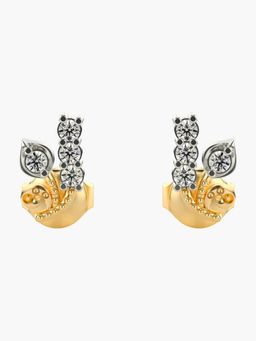 Valanova - Hallmarked 18K Gold and Certified Lab Grown Diamond 0.18Cts Gold Studs Earrings