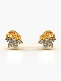 Valanova - Hallmarked 14K Gold and Certified Lab Grown Diamond 0.23Cts Gold Studs Earrings