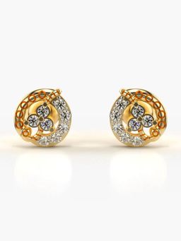 Valanova - Hallmarked 14K Gold and Certified Lab Grown Diamond 0.35Cts Gold Studs Earrings