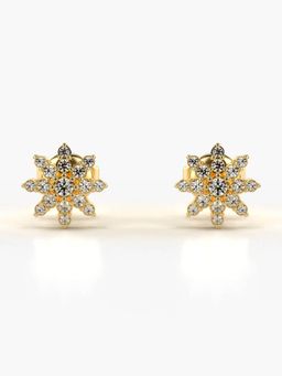Valanova - Hallmarked 14K Gold and Certified Lab Grown Diamond 0.25Cts Gold Studs Earrings