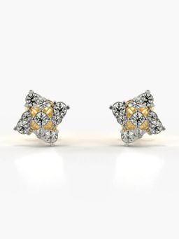 Valanova - Hallmarked 18K Gold and Certified Lab Grown Diamond 0.43Cts Gold Studs Earrings