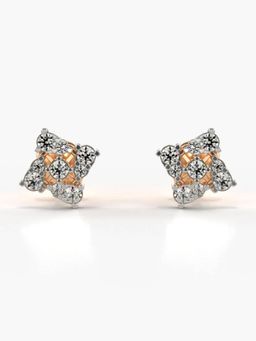 Valanova - Hallmarked 14K Gold and Certified Lab Grown Diamond 0.43Cts Rose Gold Studs Earrings
