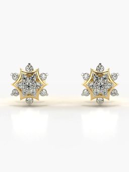 Valanova - Hallmarked 14K Gold and Certified Lab Grown Diamond 0.26Cts Gold Studs Earrings