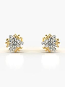 Valanova - Hallmarked 18K Gold and Certified Lab Grown Diamond 0.20Cts Gold Studs Earrings
