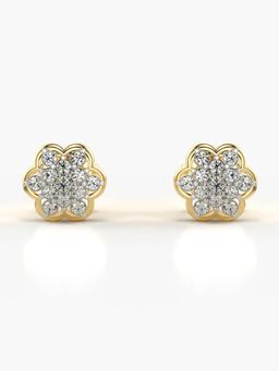 Valanova - Hallmarked 18K Gold and Certified Lab Grown Diamond 0.26Cts Gold Studs Earrings