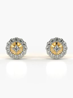 Valanova - Hallmarked 18K Gold and Certified Lab Grown Diamond 0.33Cts Gold Studs Earrings