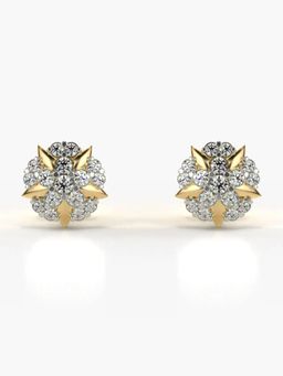 Valanova - Hallmarked 18K Gold and Certified Lab Grown Diamond 0.33Cts Gold Studs Earrings