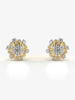 Valanova - Hallmarked 14K Gold and Certified Lab Grown Diamond 0.26Cts Gold Studs Earrings