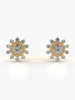 Valanova - Hallmarked 14K Gold and Certified Lab Grown Diamond 0.26Cts Gold Studs Earrings