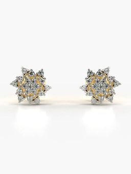 Valanova - Hallmarked 18K Gold and Certified Lab Grown Diamond 0.28Cts Gold Studs Earrings