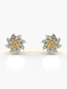 Valanova - Hallmarked 18K Gold and Certified Lab Grown Diamond 0.23Cts Gold Studs Earrings
