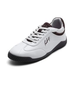 Rare Rabbit - Micro Fiber Leather Lace-Up Sneakers - White