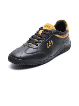 Rare Rabbit - Micro Fiber Leather Lace-Up Sneakers - Black