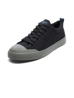Rare Rabbit - Micro Fiber Leather Lace-Up Sneakers - Black