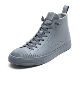 Rare Rabbit - Micro Fiber Leather Lace-Up Sneakers - Grey