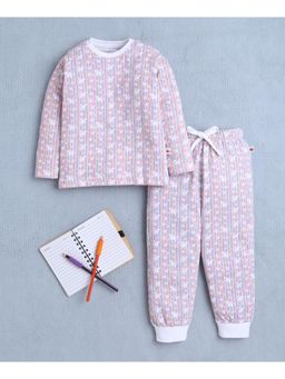 Bumzee - Multi Girls Full Sleeves T-Shirt & Pyjama