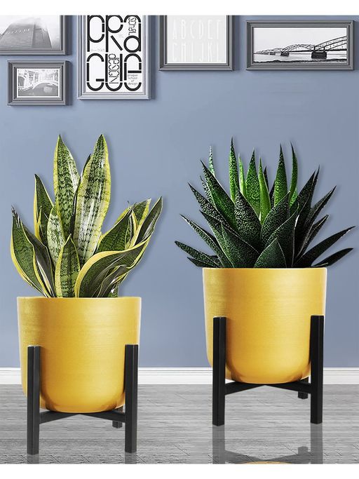 Homesake Plant Stand Pot 8 Inch Metal Pot Stand 2 Pieces
