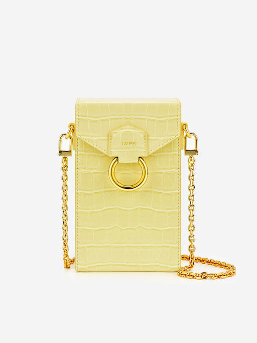 Buy JW PEI Lola Gradient Chain Phone Case Light Yellow Croc Online