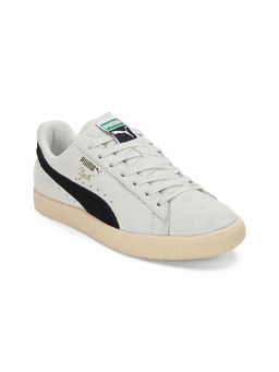 Puma - Clyde Hairy Suede Unisex Grey Sneakers