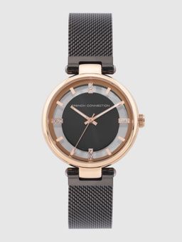 French Connection - Analogue Black Dial Women's Watch FC148BRGM
