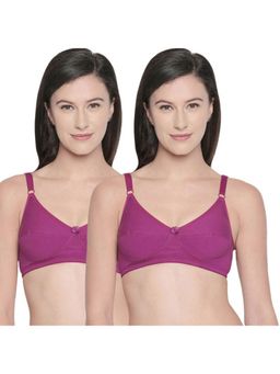Bodycare - B, C & D Cup Perfect Coverage Bra-Pack Of 2 - Purple
