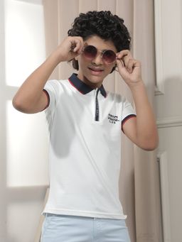 CRIMSOUNE CLUB - Boy'S White Polo T-shirt