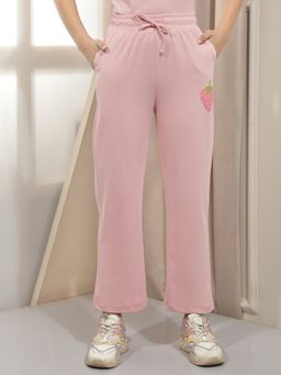 CRIMSOUNE CLUB - Girl'S Pink Solid Trackpant