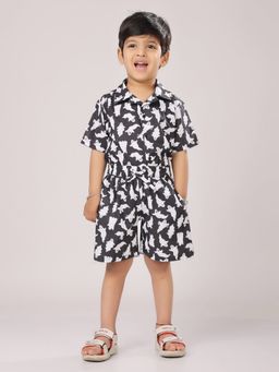 Piccolo Piglet - Boo Crew Ghost Print Co-Ord Set