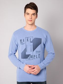 Cantabil - Men Sky Blue Sweater