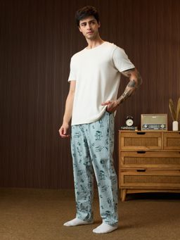 The Souled Store - Green Printed Regular Pyjama