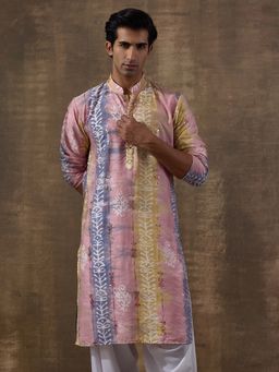 SATWAA - Vibrant Multi Color Batik Printed Men Kurta