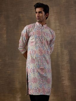 SATWAA - Traditional Worli Motifs Printed Men Kurta