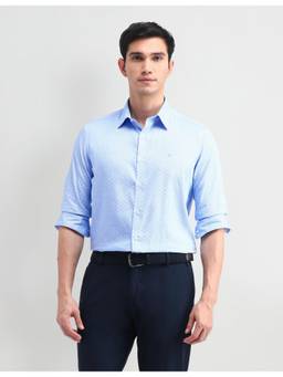 Arrow Newyork - Men Blue Full Sleeves Printed Shirt