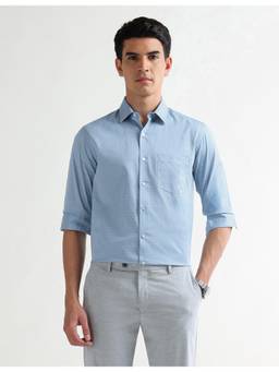 Arrow - Men Blue Full Sleeves Printed Shirt