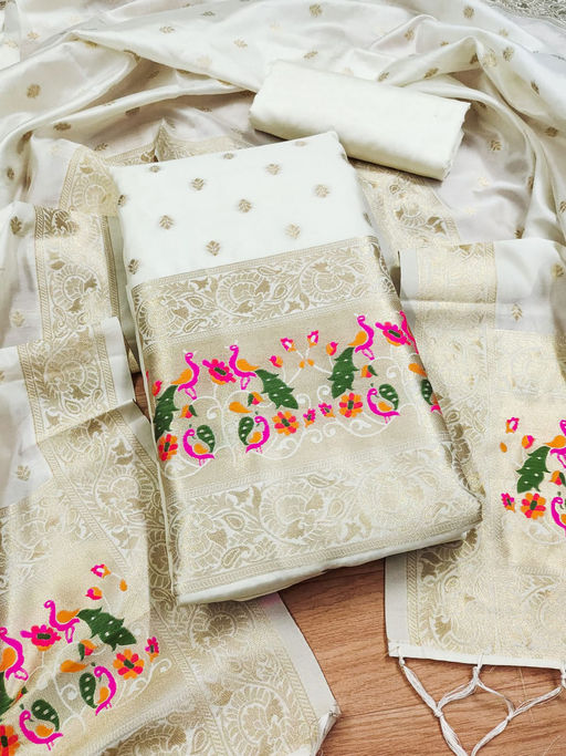 paper silk dress materials VANSH FASHION Paper Silk Fabric for Dress, Cloth Material & Garments for Use in Fancy Garments Making Frocks, Gowns Designer Dresses (Purple) (1 Meter) : Amazon.in: Home & Kitchen