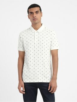 Levi's - Men White Printed Polo T-Shirt
