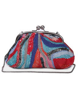 Label Ritu Kumar - Red Embellish Clutch