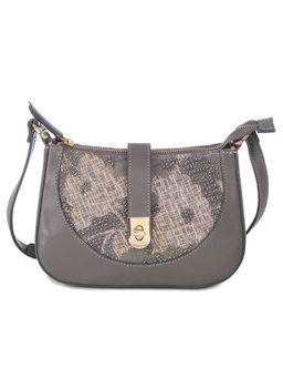 Label Ritu Kumar - Grey Embellish Sling Bag