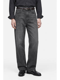 Snitch - Charcoal Grey Washed Flared Casual Jeans for Men