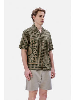 Snitch - Half Sleeves Boxy Shirt For Men