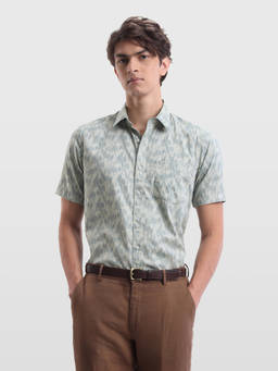 Arrow Sports - Men's Dobby All-Over Printed Shirt