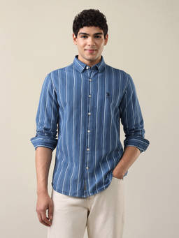 U.S. Polo Assn. Denim Co. - Men's Vertical Striped Regular Fit Shirt