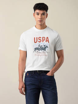 U.S. Polo Assn. Denim Co. - Men's Graphic Brand Printed Slim Fit T-Shirt