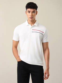U.S. POLO ASSN. - Men's Textured Slim Fit Polo T-Shirt