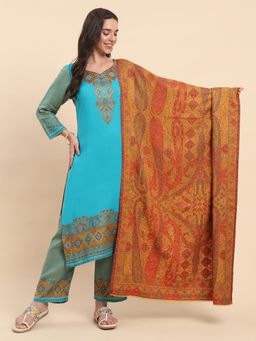 La Vastraa - Mustard Heavy Woven Shawl