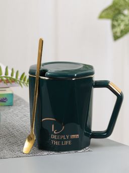 Voncasa - Coffee Mug with Lid (320 Ml)