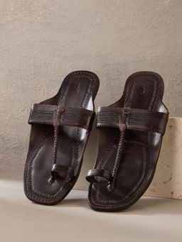 Fabindia - Brown Leather Kolhapuris