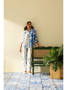 Label Deepika Nagpal - Amara Blue Pant (Set of 2)