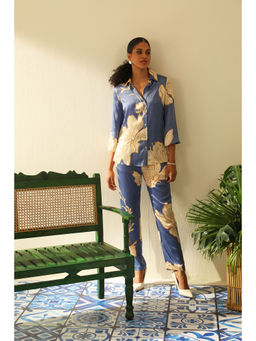 Label Deepika Nagpal - Harmony Sapphire Co-Ord (Set of 2)